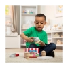Picture of Melissa & Doug Pretend Play: Wood Scoop & Stack - Ice Cream Playset (6074871)