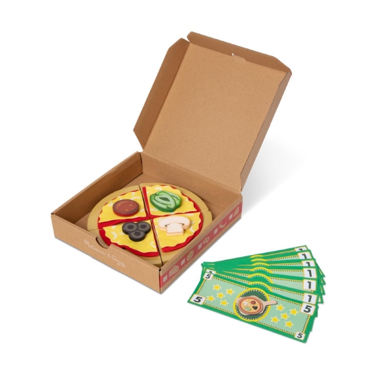 Picture of Melissa & Doug Pretend Play: Wood - Top Bake Pizza Counter Playset (6074890)