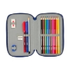 Picture of Safta: FC Barcelona - Double Filled Pencil Case (28pcs) Navy Blue (412525854)
