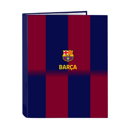 Picture of Safta: FC Barcelona 25/26 Home Kit - Folio Cardboard 4 Rings Binder (512529067)