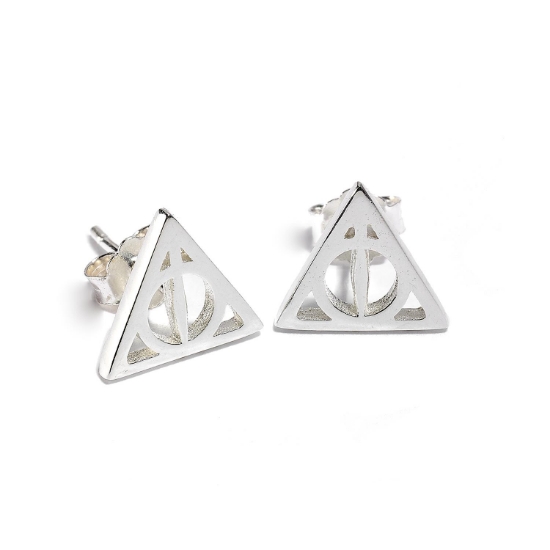 Picture of Carat Shop Harry Potter - Sterling Silver Deathly Hallows Stud Earrings (SE0054)
