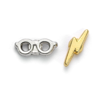Picture of Carat Shop Harry Potter - Lightning Bolt & Glasses Stud earrings (WE0176)