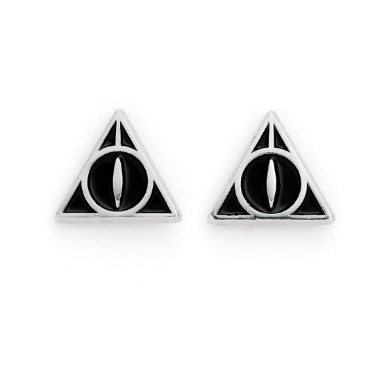 Picture of Carat Shop Harry Potter - Deathly Hallows Black Stud Earrings (WES0054)