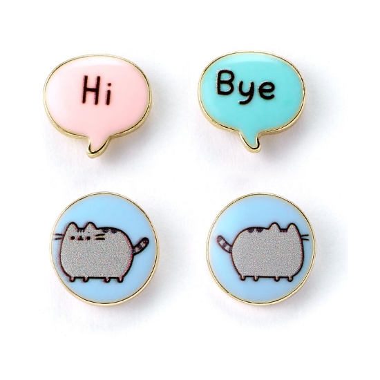 Picture of Carat Shop Pusheen - the Cat "Hi , Bye" Stud Earrings Set (PTCES103)