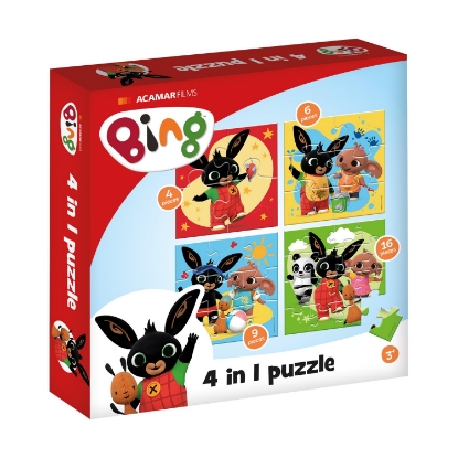 Picture of Bambolino Toys: Bing - 4 In 1 Puzzle (BT19091)
