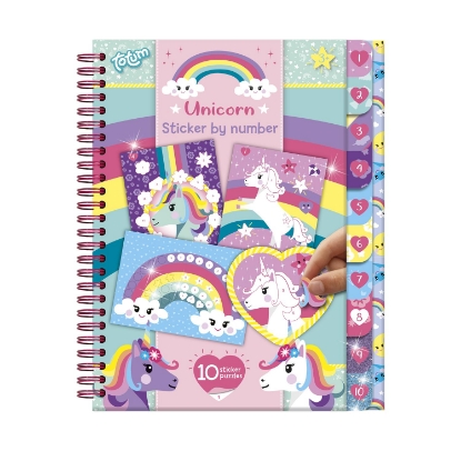 Picture of Totum: Unicorn - Sticker By Number Book (TT072008)