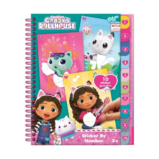 Picture of Totum: Gabby's Dollhouse - Sticker By Number Book (TT421028)