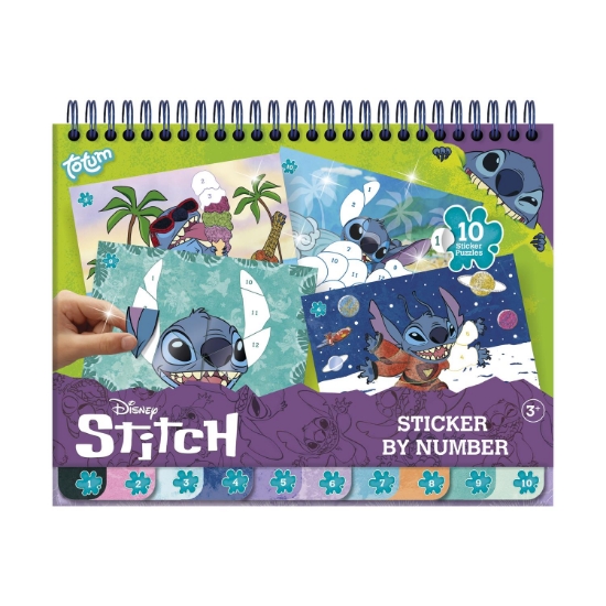 Picture of Totum Disney: Stitch - Sticker By Number Pad (TT700123)
