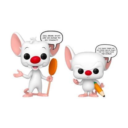 Picture of Funko Pop! 2-Pack Sayings: Pinky & The Brain (Glows in The Dark) #Vinyl Figures