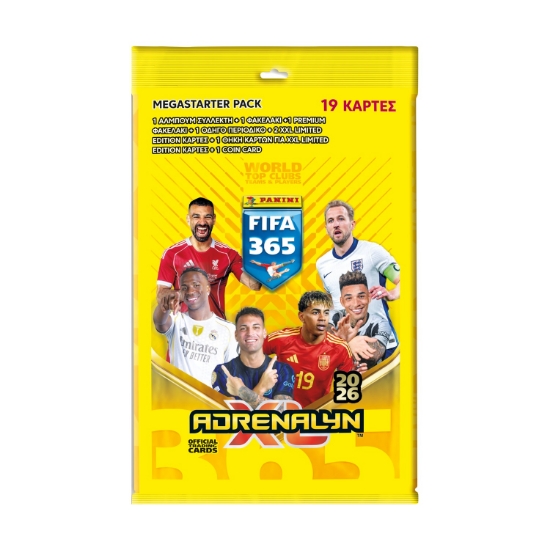 Picture of Panini Fifa 365: 2026 Adrenalyn XL- Mega Starter Pack (Binder , Guide , Case , Pack , Premium Pack , Limited Edition Cards , 2 XXL Limited Edition Cards ,Gameboard , Coin Card)