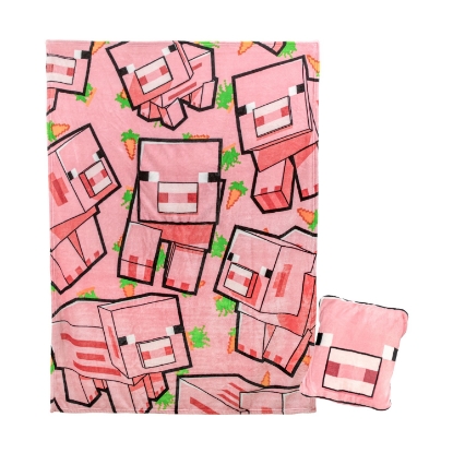 Picture of Paladone: Minecraft - Pig Cushion Blanket (PP13661MCF)