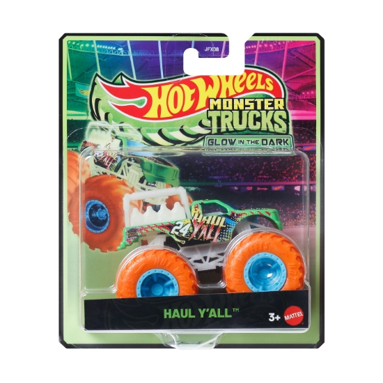 Picture of Mattel Hot Wheels: Monster Trucks Glow In The Dark - Haul Y'All Vehicle (JFX21)